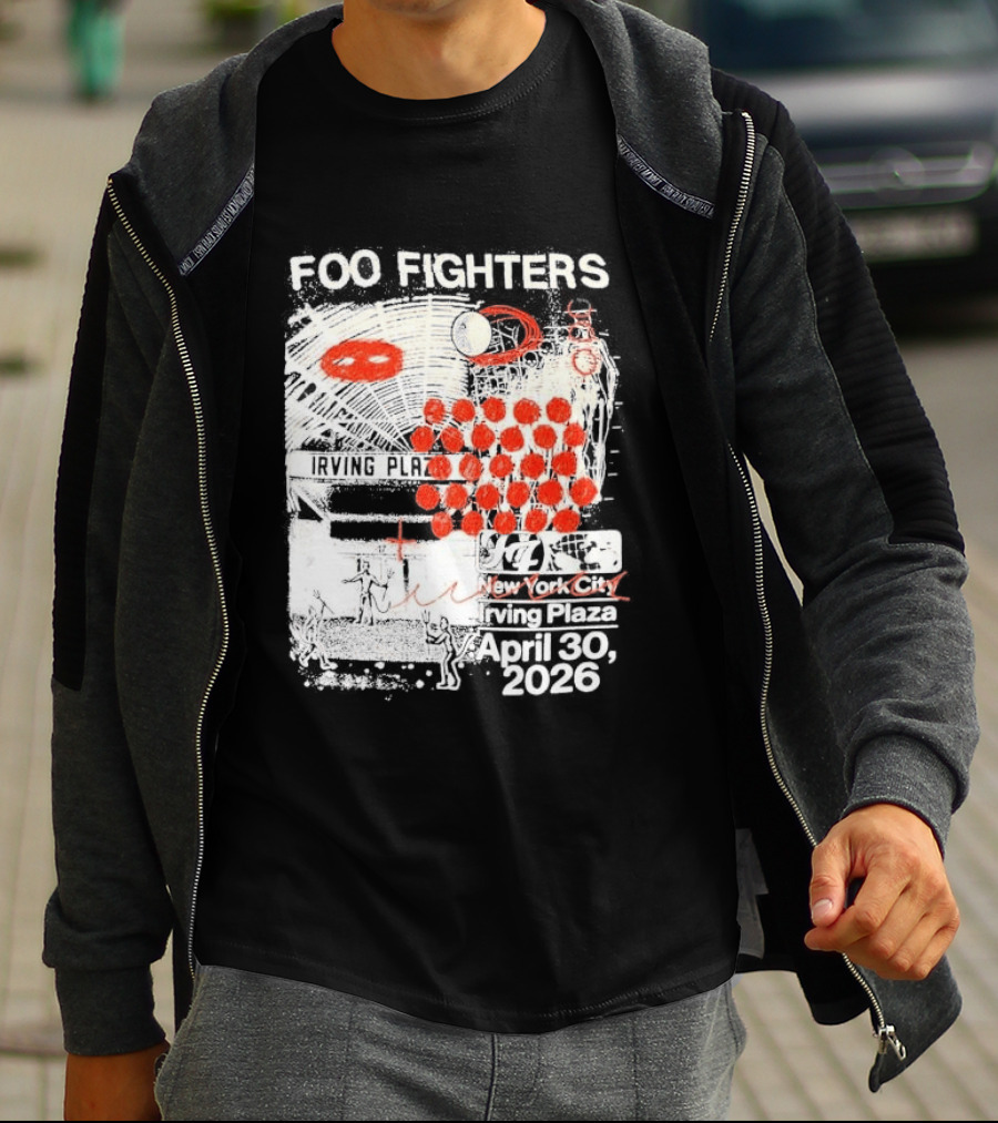 Original Foo Fighters Secret Show Irving Plaza New York City April 30 2026 Your Favorite Toy T-Shirt