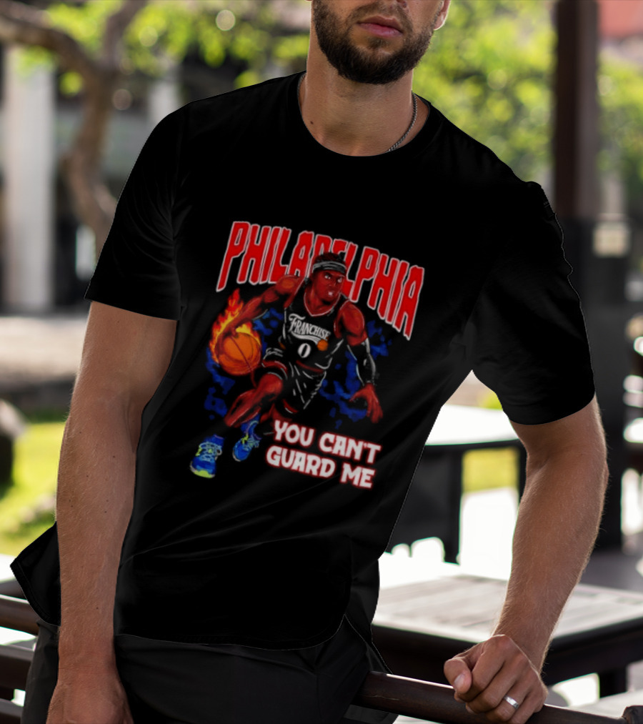 Philadelphia Tyrese Maxey You Can't Guard Me Basketball T-Shirt