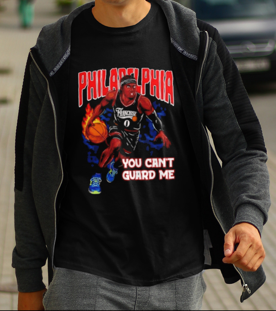 Philadelphia Tyrese Maxey You Can't Guard Me Basketball T-Shirt