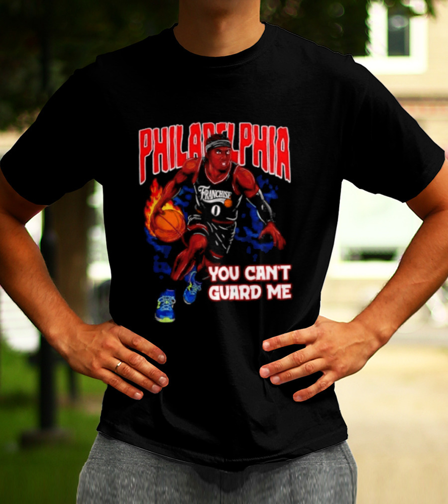 Philadelphia Tyrese Maxey You Can't Guard Me Basketball T-Shirt