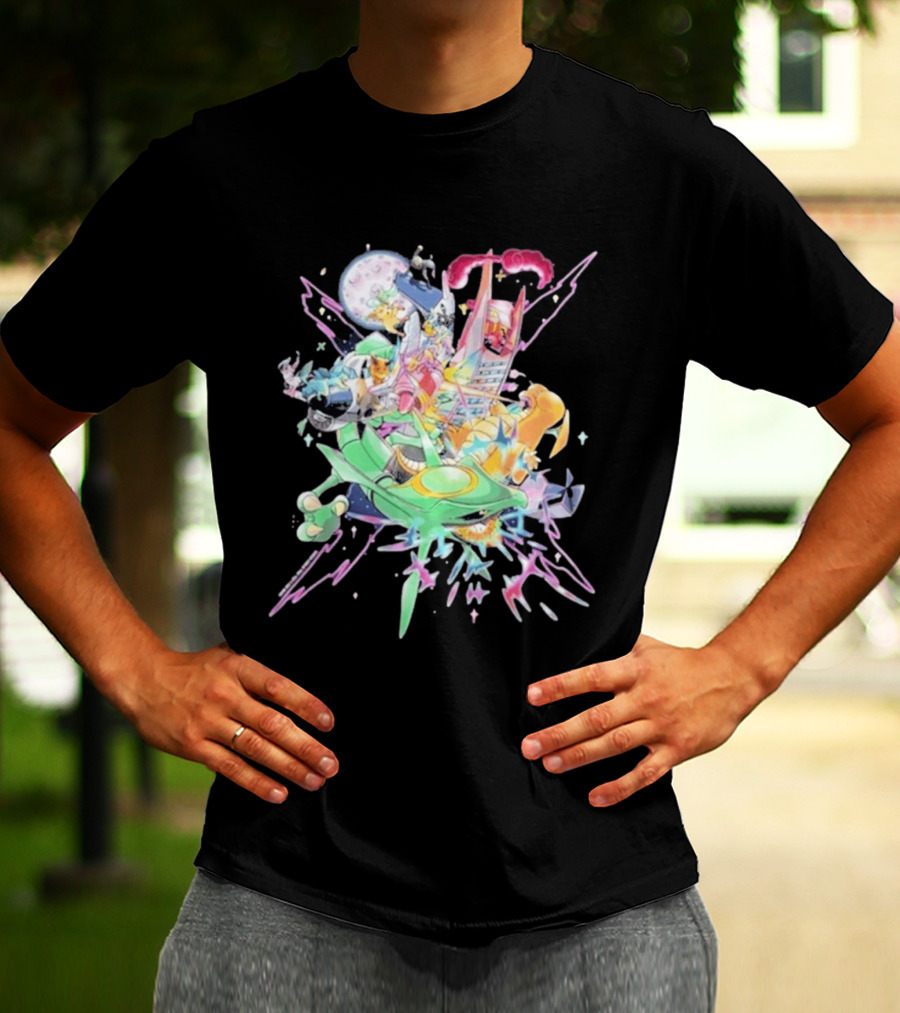 Pokémon Sword Shield Evolving Skies 2026 Vibrant Character Explosion T-Shirt