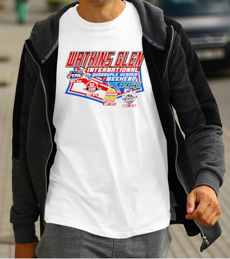 Watkins Glen International 2026 Quadruple Header Weekend Events T-Shirt