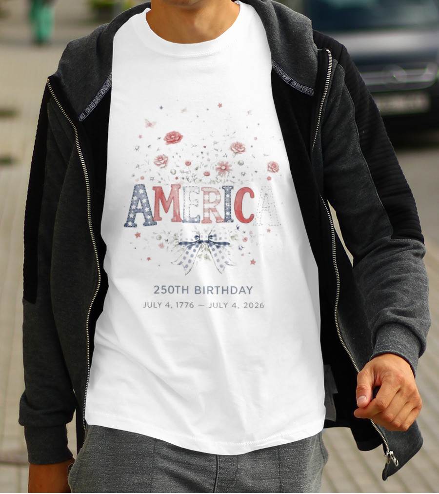 America 250th Birthday Celebrating 1776 To 2026 With Patriotic T-Shirt