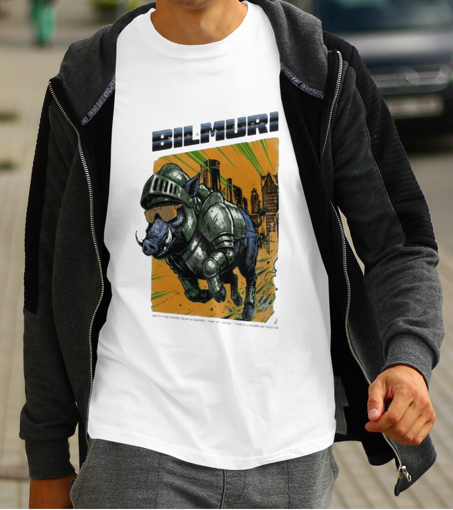 Bilmuri Armored Boar Detroit Skyline The Fillmore May 3 2026 T-Shirt