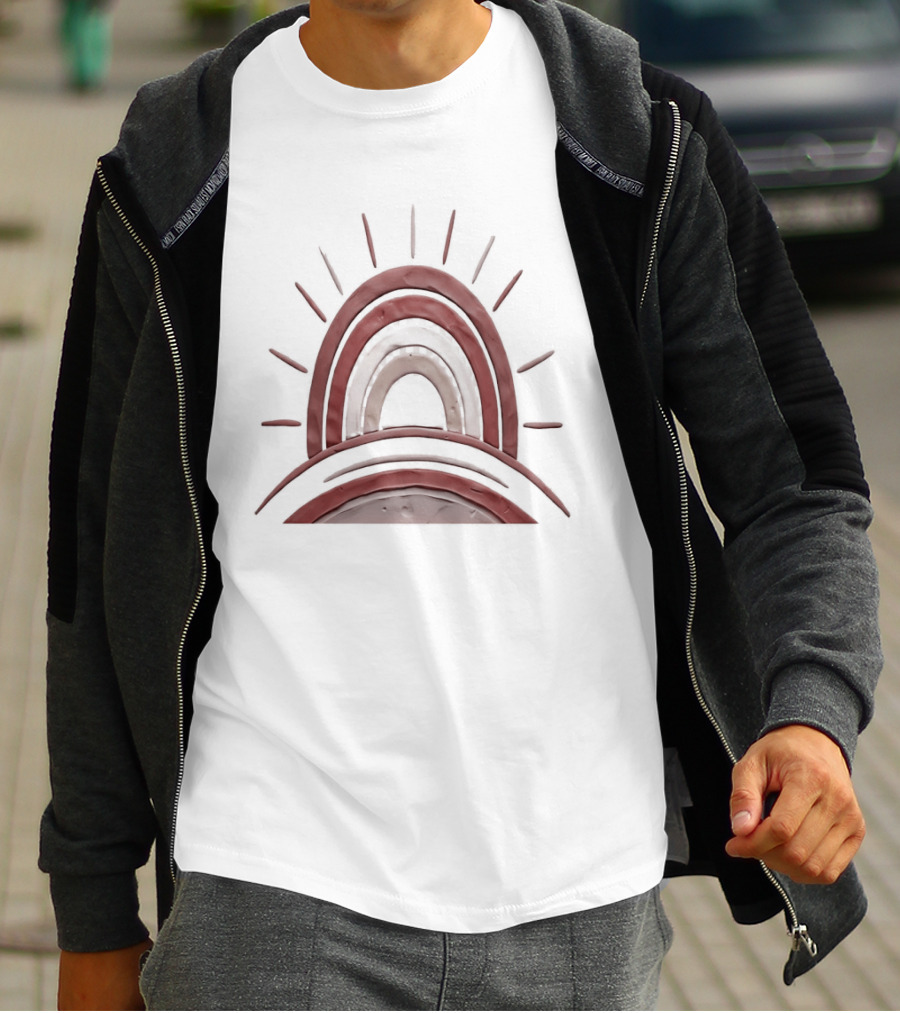 Boho Terracotta Sunset Arches T-Shirt