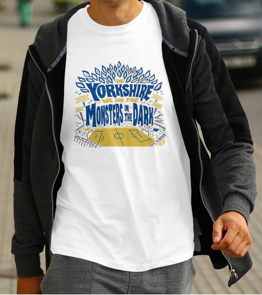 Monsters In The Dark Yorkshire Court Basketball T-Shirt