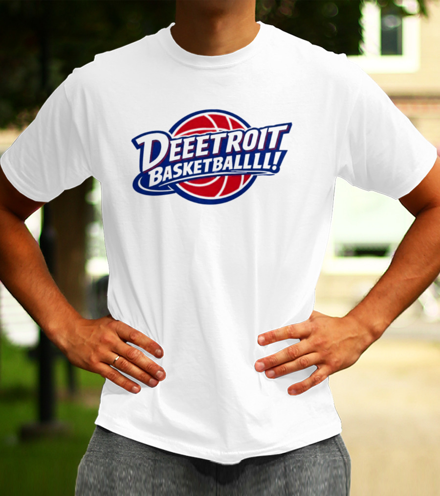 Deeetroit Basketballlll Basketball Sports Fan T-Shirt