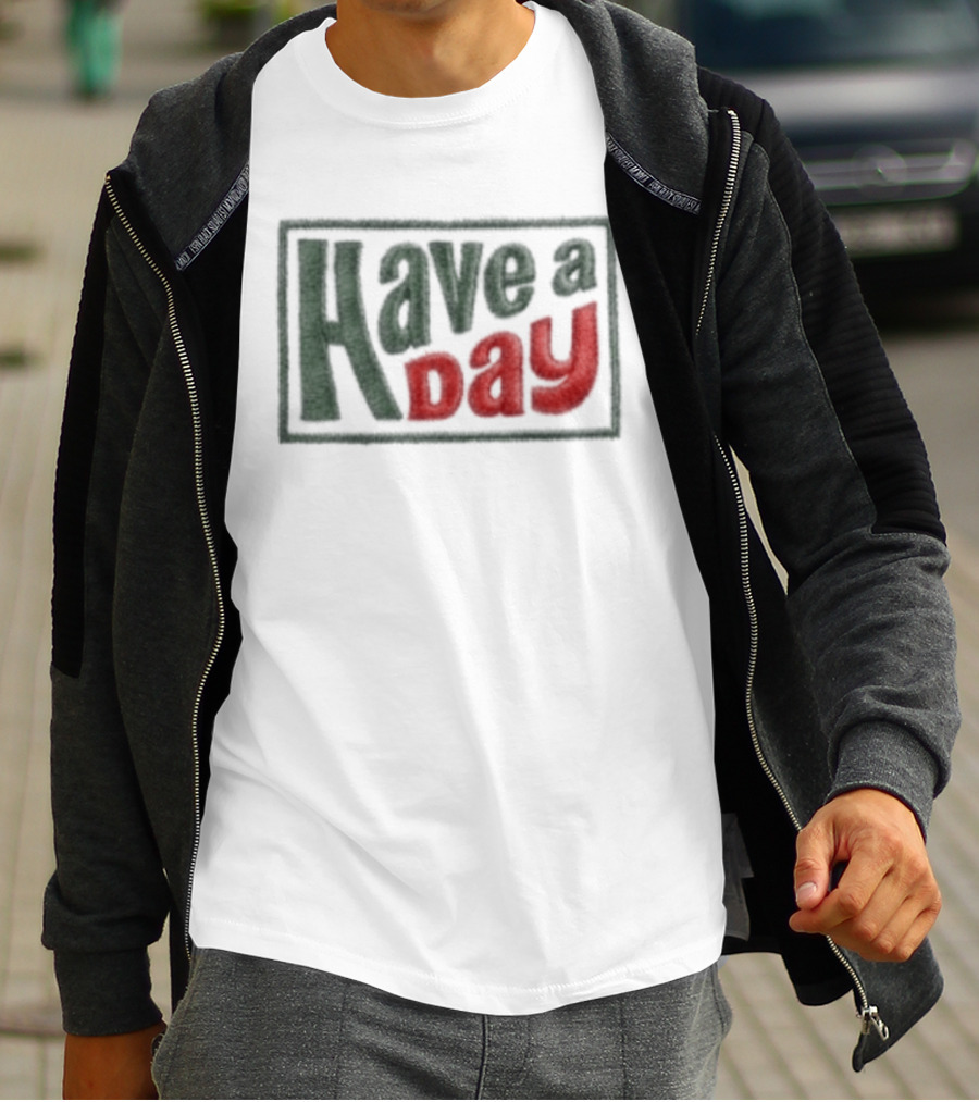 Robby Berger Have A Day Rope Hat Retro Bold Font T-Shirt