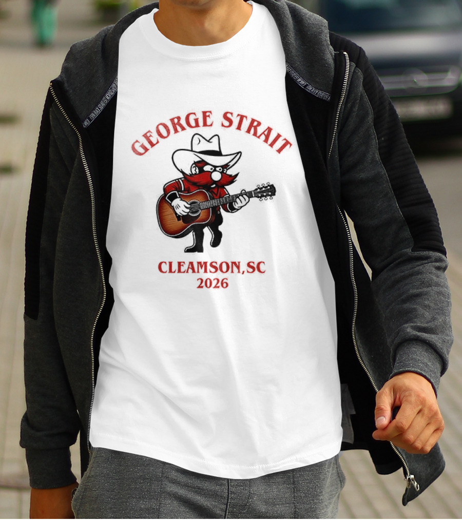 George Strait Clemson 2023 Cowboy Guitar Player T-Shirt