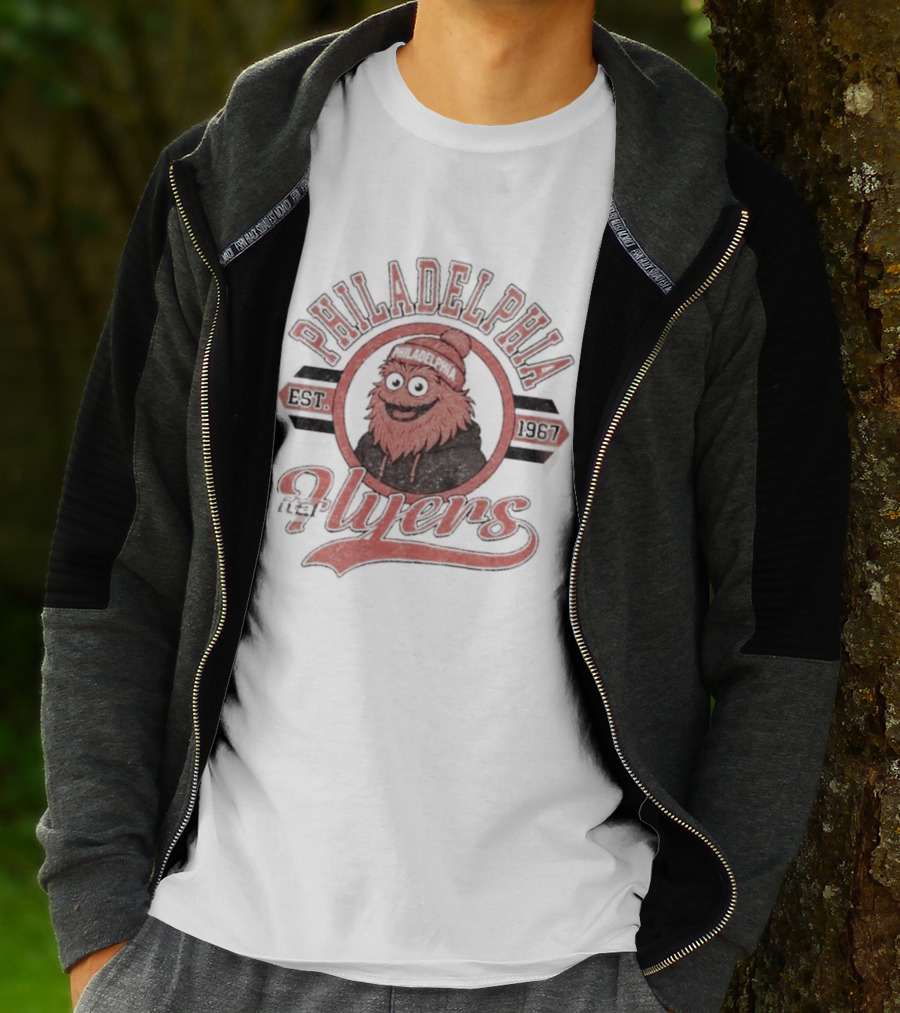 Gritty Philadelphia Flyers Hockey Est 1967 NHL T-Shirt