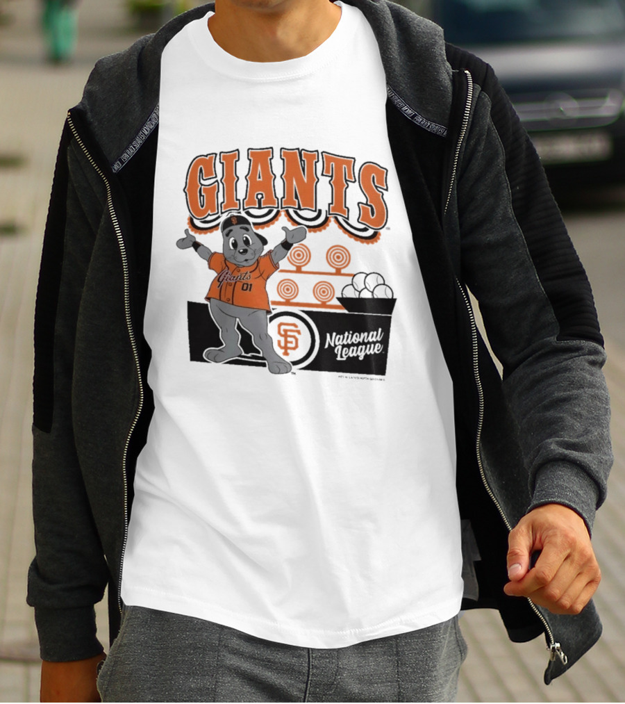 San Francisco Giants Mitchell & Ness Cream Step Back Up Giants National League T-Shirt
