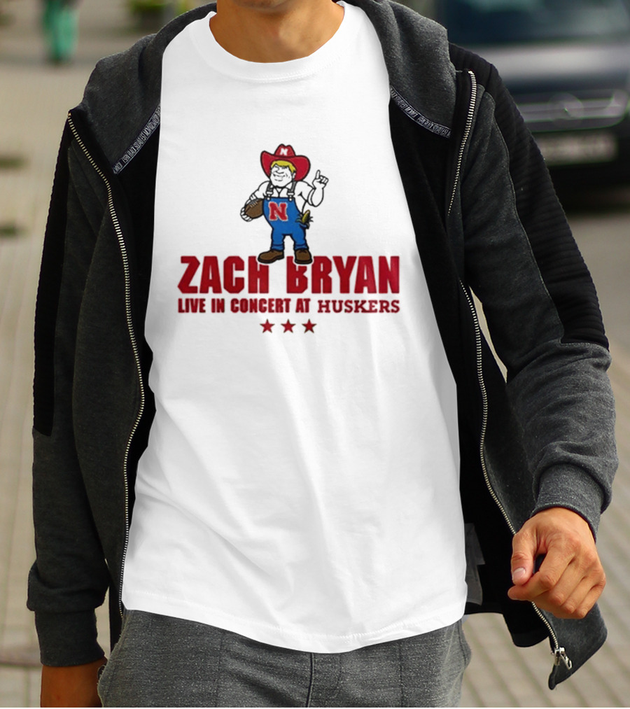 Zach Bryan Live In Concert At Huskers Cowboy T-Shirt