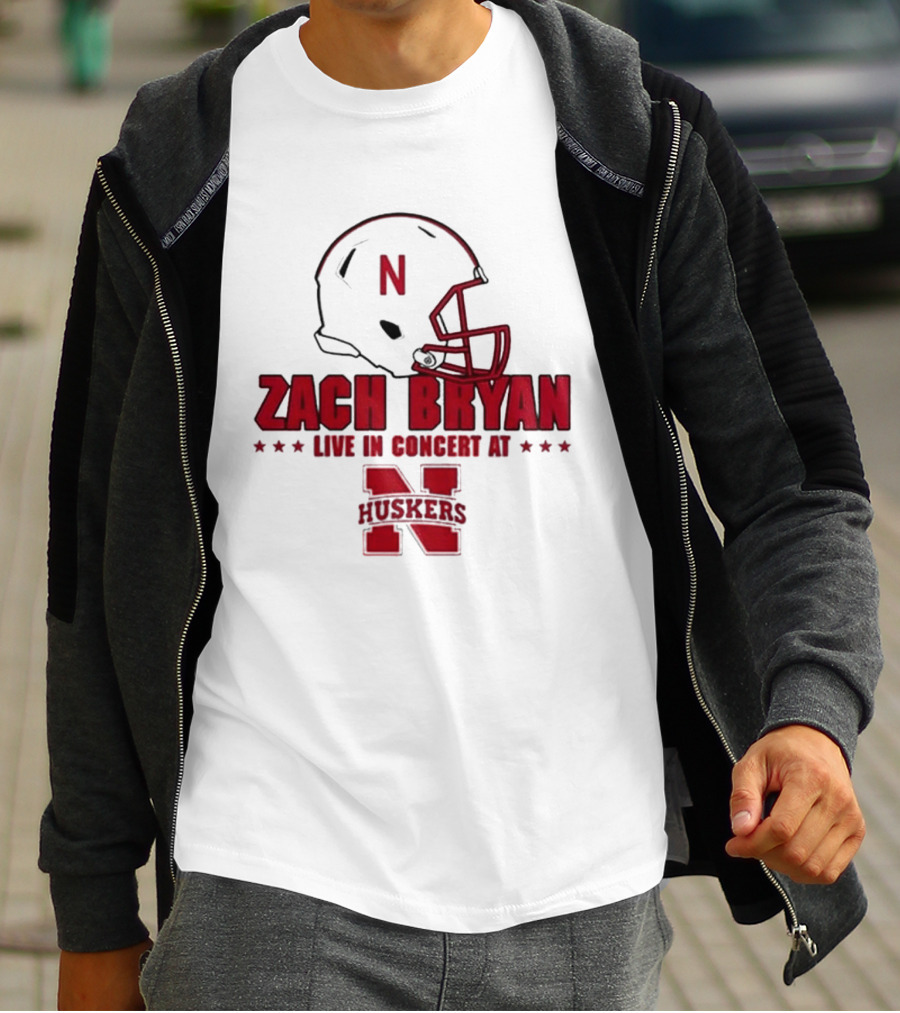 Zach Bryan Live In Concert At Nebraska Huskers 2026 T-Shirt