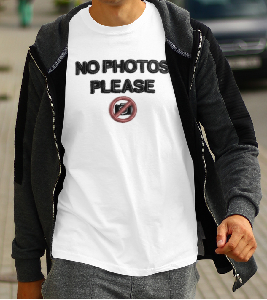 Medina Luis No Photos Please Red Circle T-Shirt