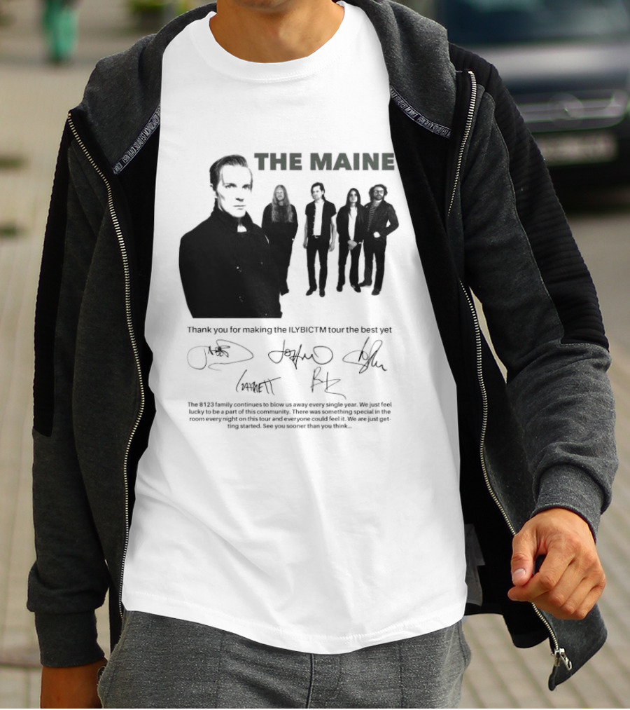 The Maine Thank You For Making The ILYBICTM Signed Band T-Shirt