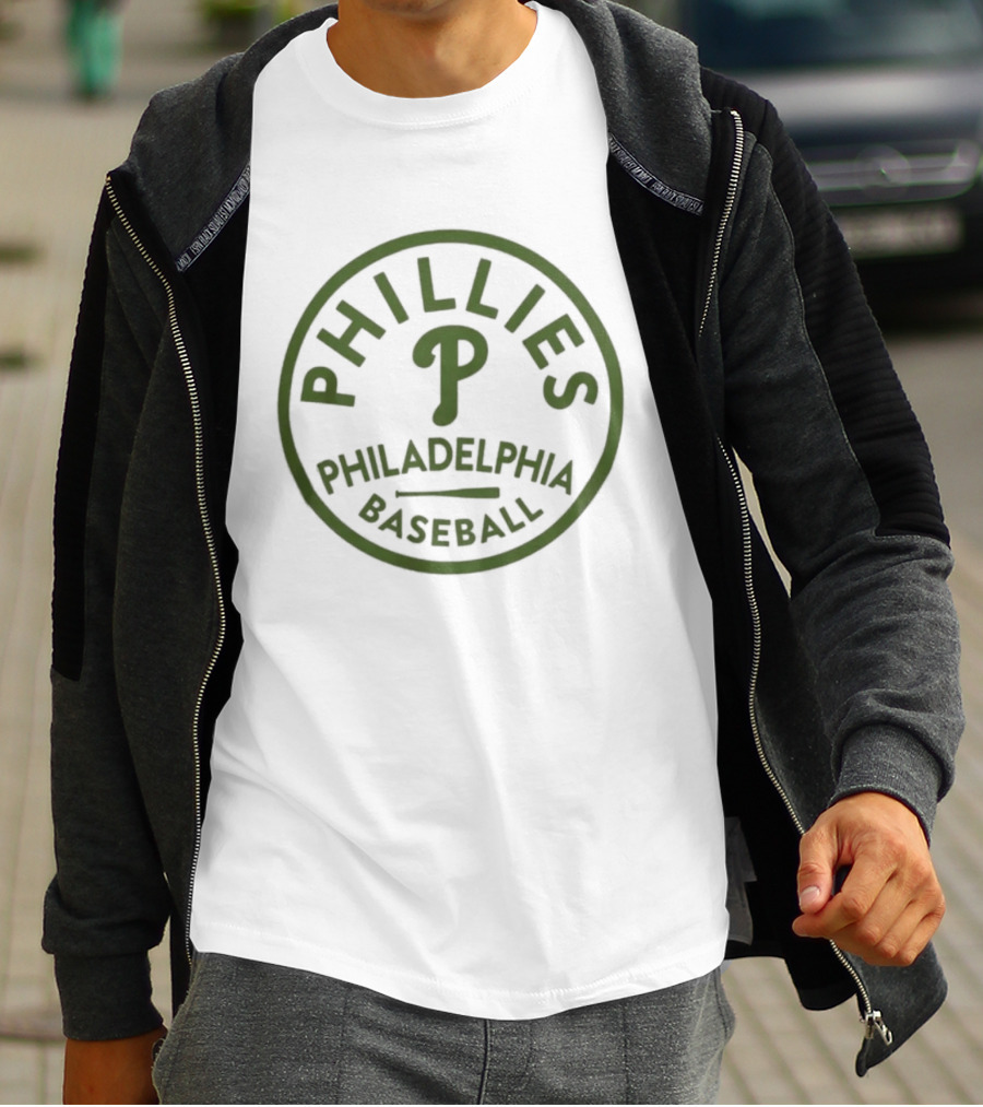 MLB Philadelphia Phillies 2026 Armed Forces Day Phillies Baseball Iconic Circle T-Shirt