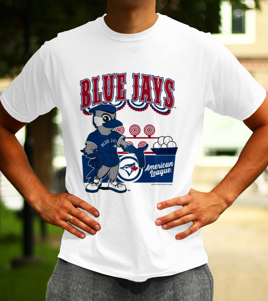 Toronto Blue Jays Mitchell Ness Step Back Up Cream American League T-Shirt