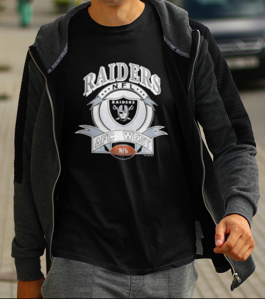 1992 Los Angeles Raiders NFL AFC West Football T-Shirt