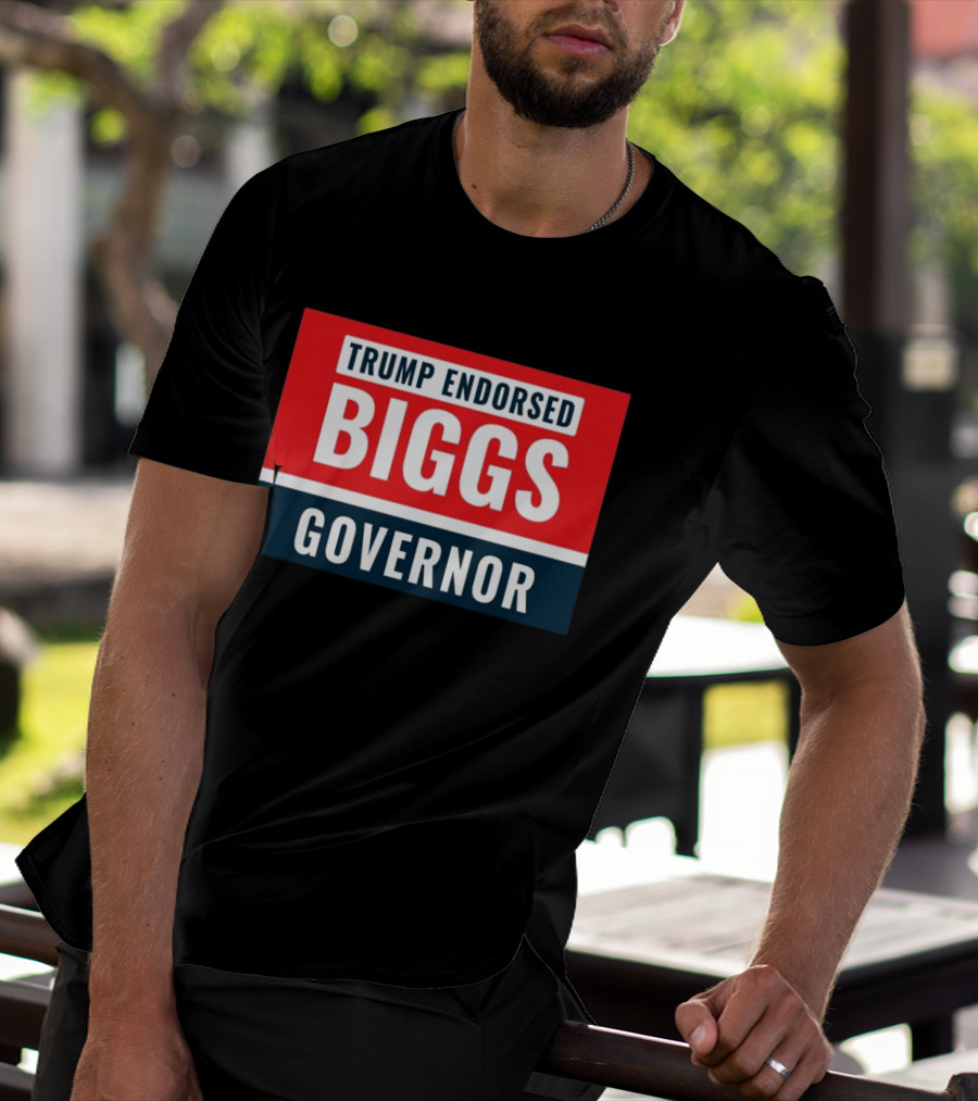 Biggs Governor Trump Endorsed Garment Dyed T-Shirt