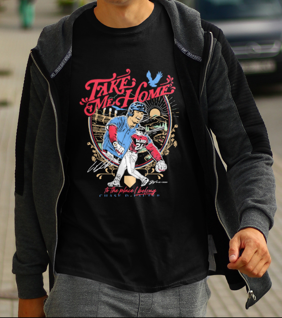 Take Me Home Cleveland Guardians Chase DeLauter To The Place I Belong T-Shirt