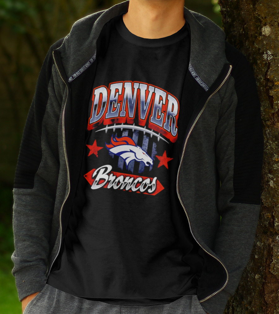 Denver Broncos Americana 2026 Fan Stars And Stripes T-Shirt