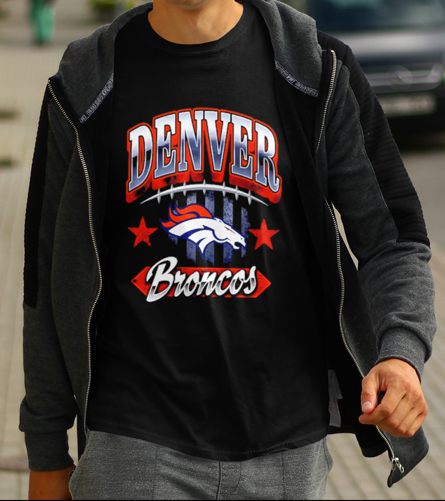 Denver Broncos Americana 2026 Fan Stars And Stripes T-Shirt