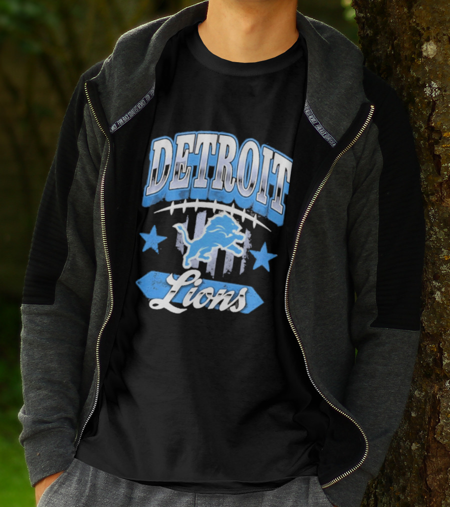 Detroit Lions Americana 2026 Stars Stripes Football Fan Gear T-Shirt