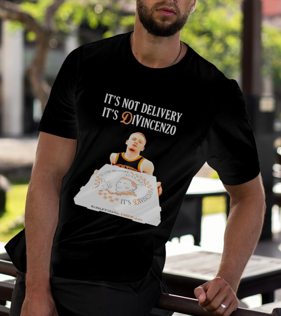 It's Not Delivery It's DiVincenzo Basketball Pizza Box T-Shirt