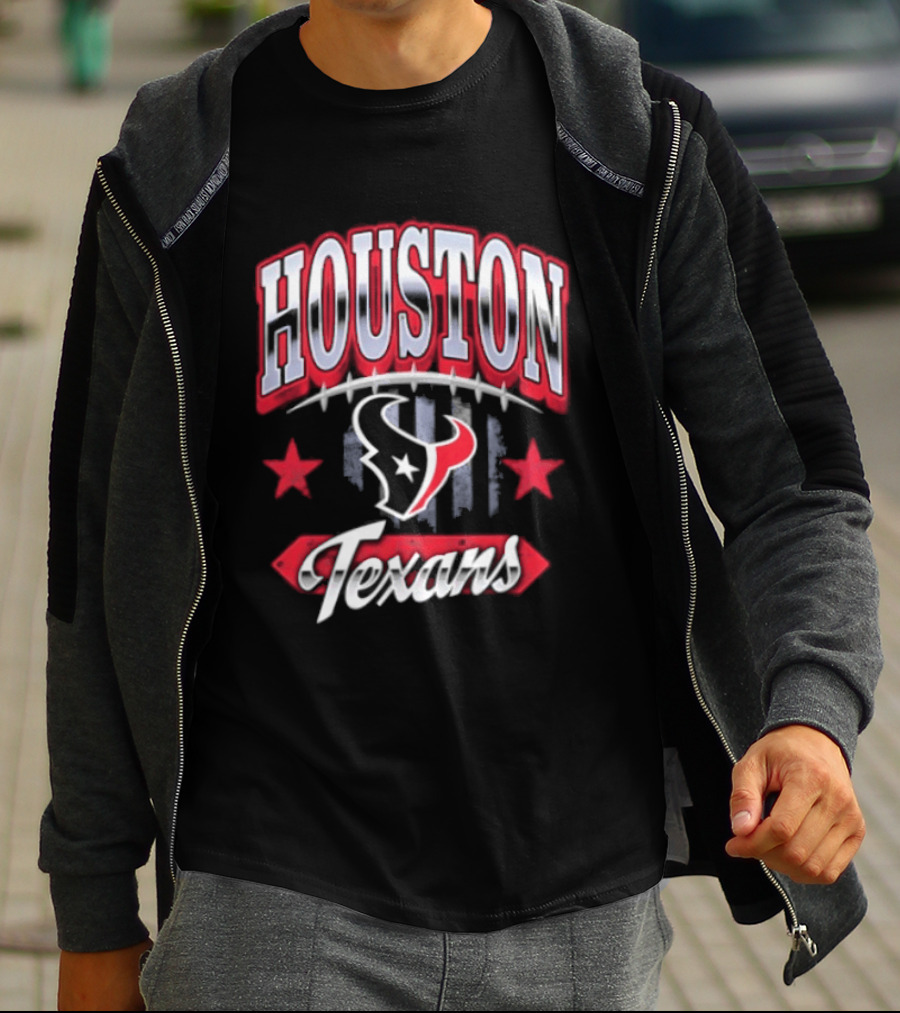 Houston Texans 2026 Americana Stars And Stripes T-Shirt