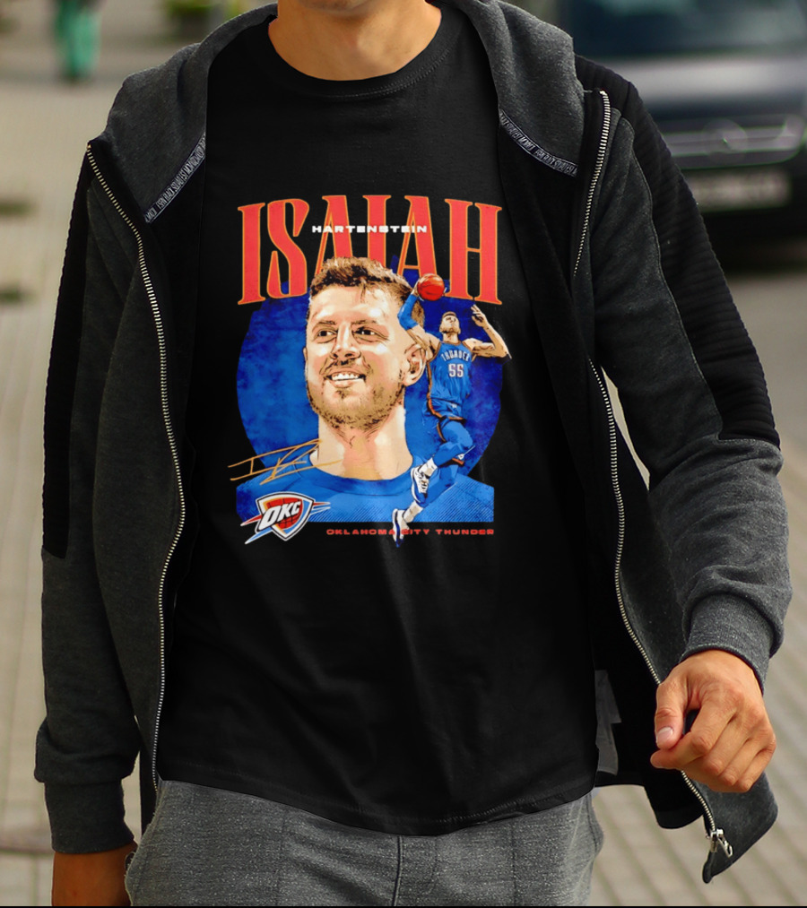 Isaiah Hartenstein 55 Oklahoma City Thunder NBA OKC Signature T-Shirt