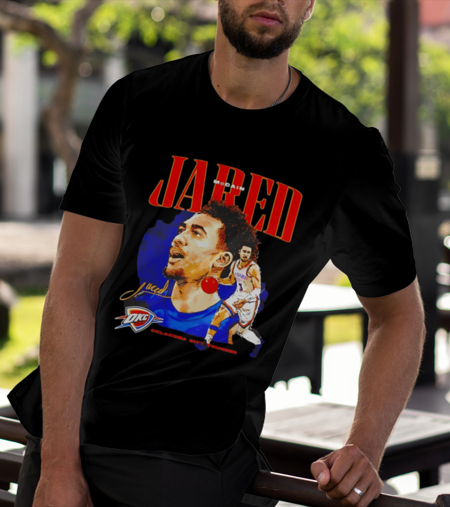Jared McCain Oklahoma City Thunder NBA Basketball OKC Player T-Shirt