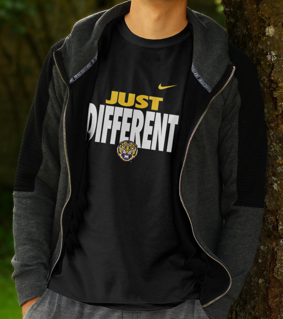 Just Different LSU Tigers Nike Iconic Team Spirit T-Shirt