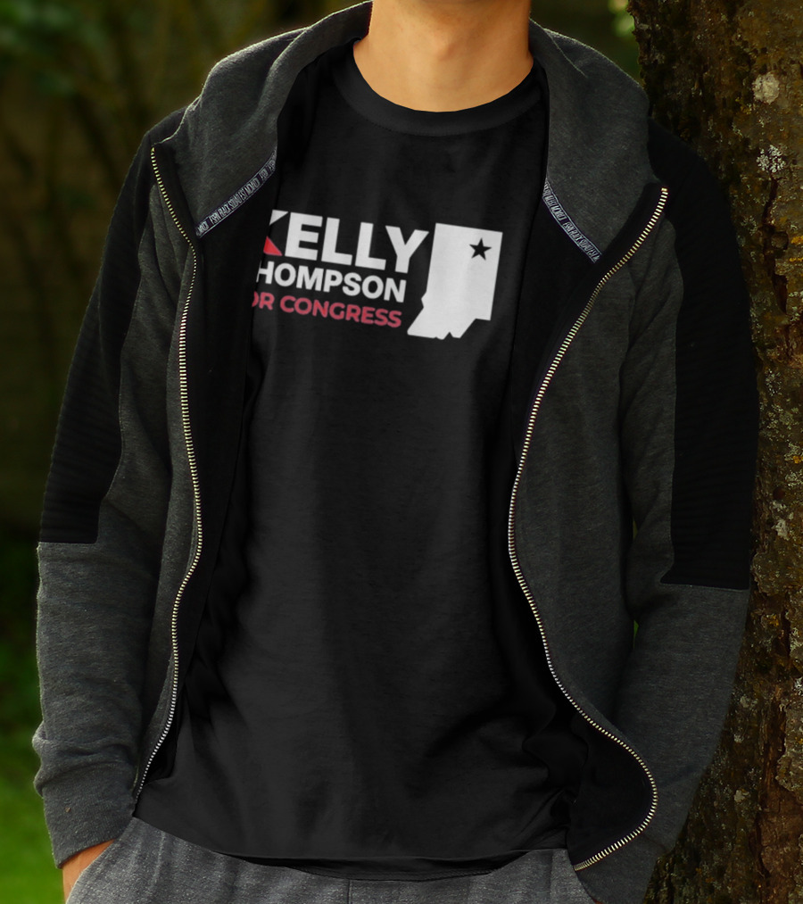 Kelly Thompson For Congress Indiana Star Icon Representation T-Shirt