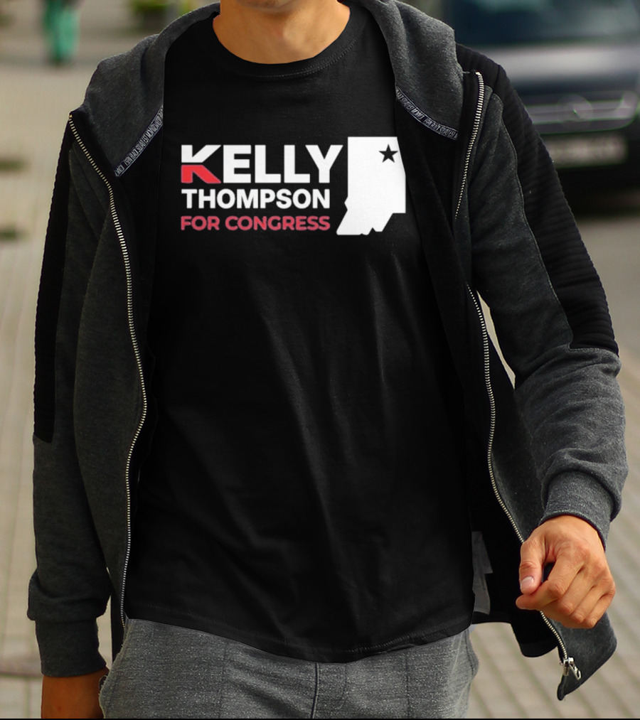 Kelly Thompson For Congress Indiana Star Icon Representation T-Shirt