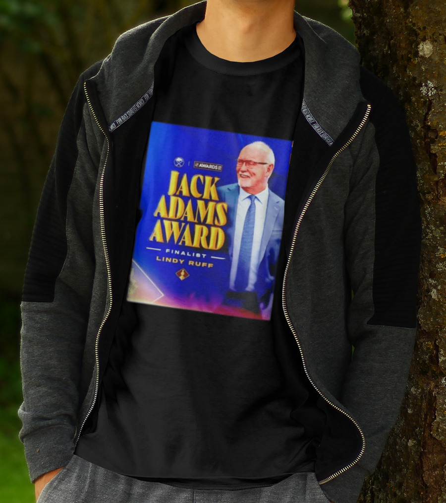 Lindy Ruff Jack Adams Award Finalist NHL Coach Recognition T-Shirt