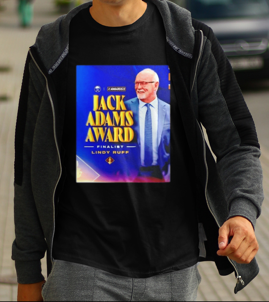Lindy Ruff Jack Adams Award Finalist NHL Coach Recognition T-Shirt