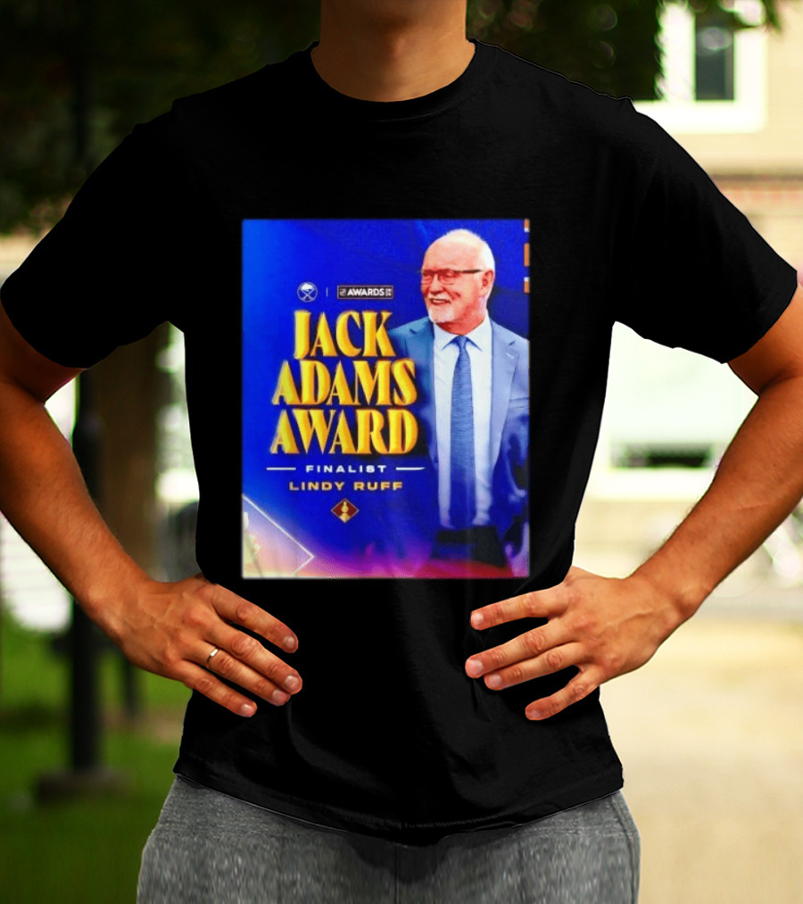 Lindy Ruff Jack Adams Award Finalist NHL Coach Recognition T-Shirt