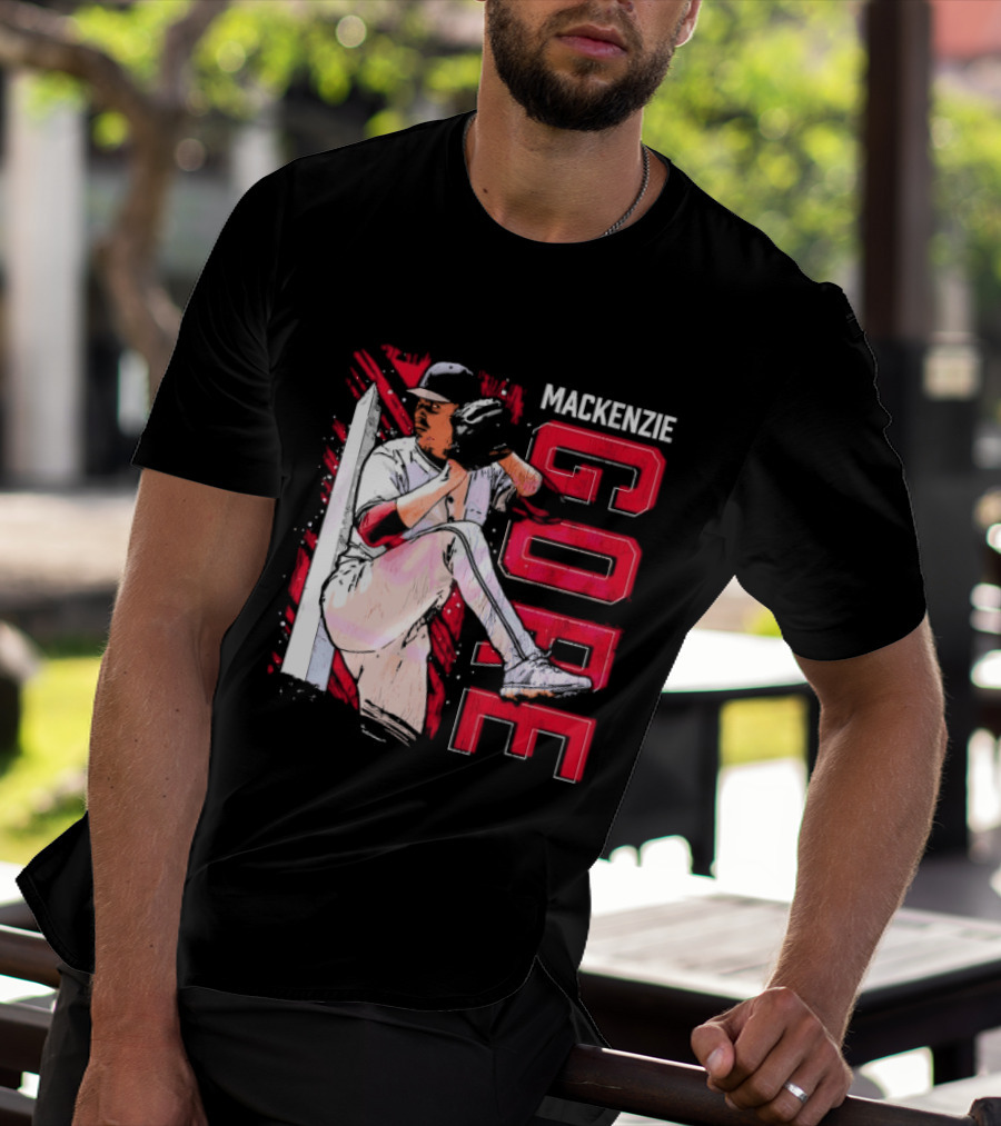 Mackenzie Gore Washington Pitching Action Baseball T-Shirt