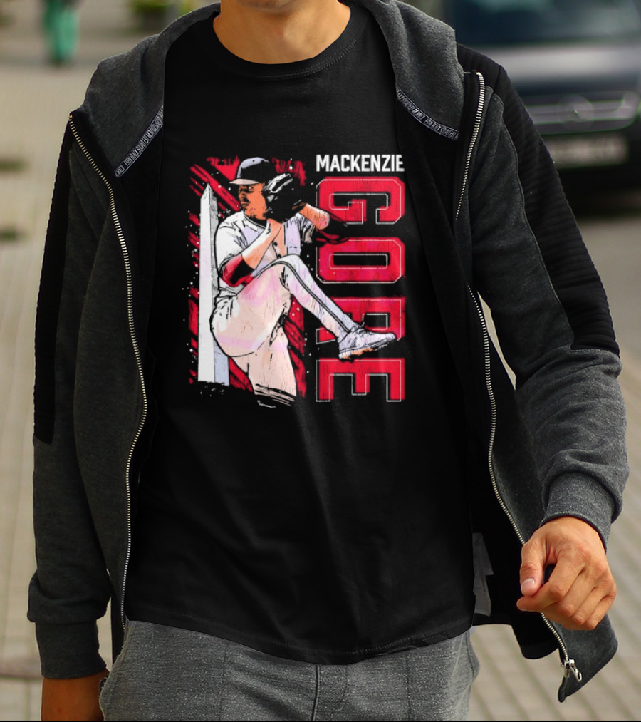 Mackenzie Gore Washington Pitching Action Baseball T-Shirt