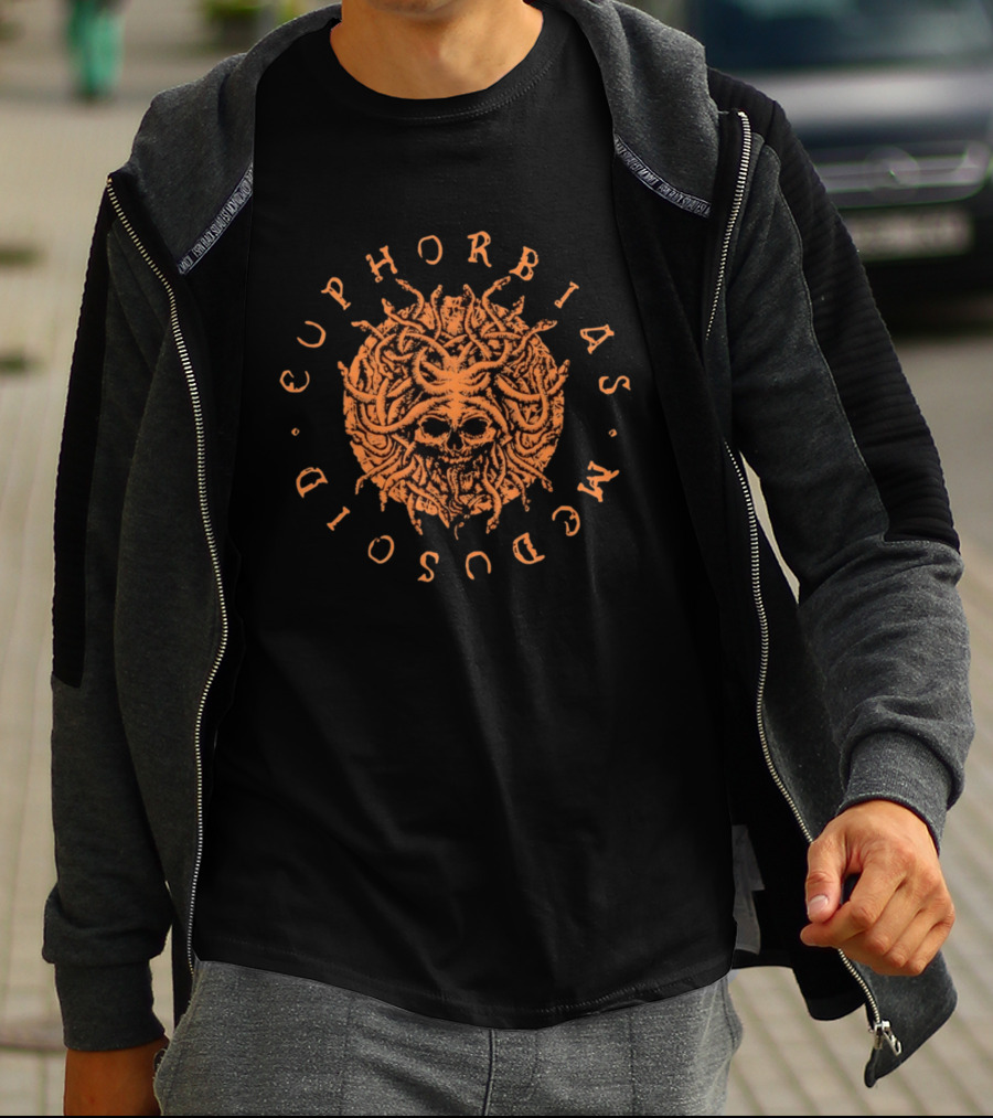 Medusoid Euphorbias Skull And Tentacles T-Shirt