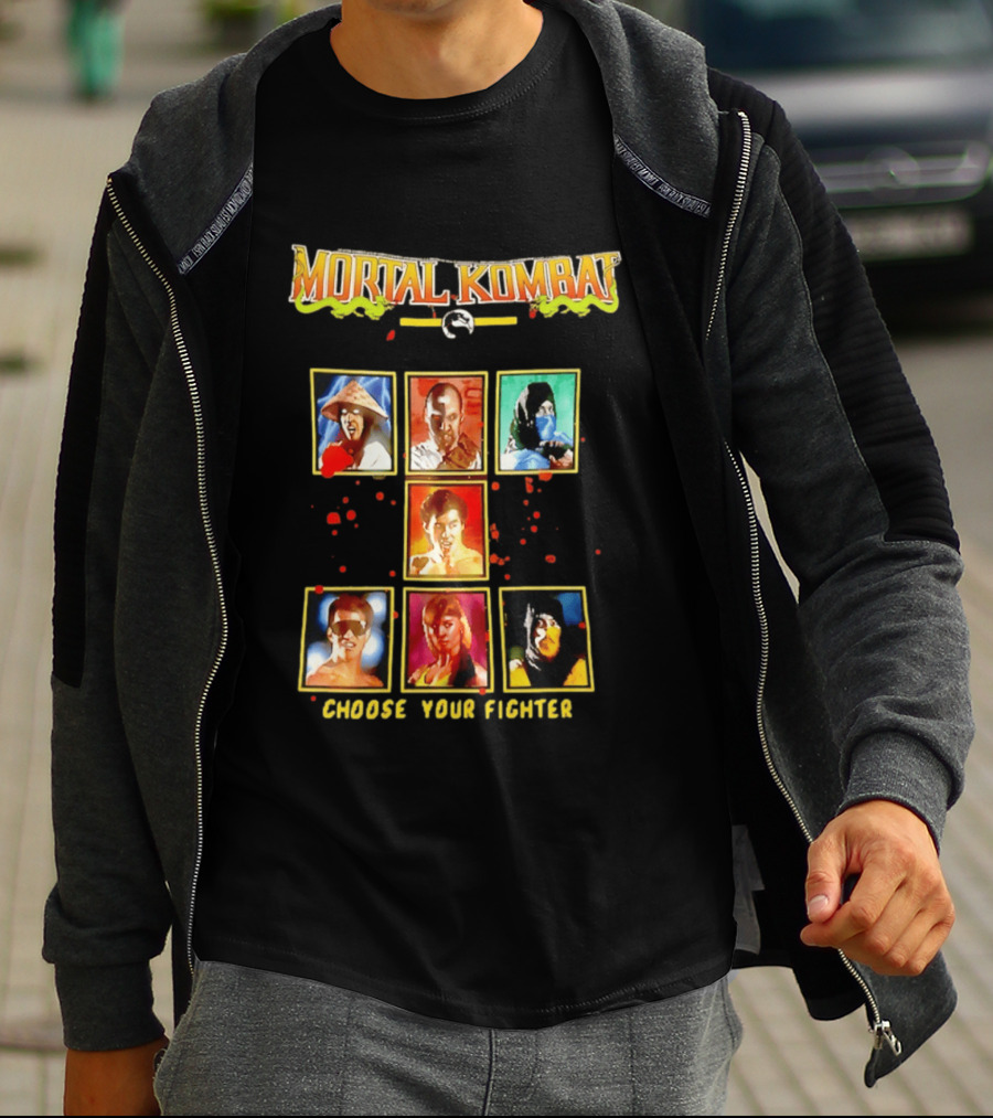 Mortal Kombat Choose Your Fighter Iconic Characters Selection T-Shirt