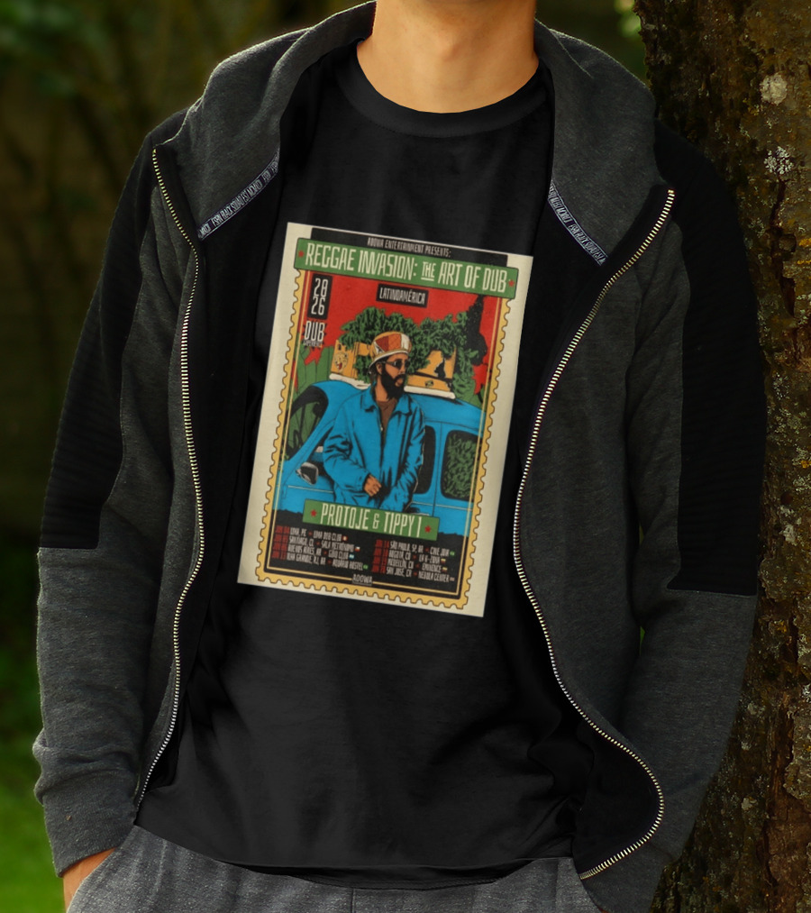 Reggae Invasion The Art Of Dub Protoje Tippy I Latin America 2026 Tour Dates T-Shirt