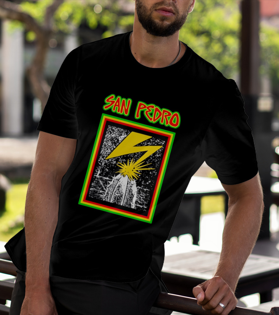 San Pedro Lightning Bolt Cactus Explosion T-Shirt