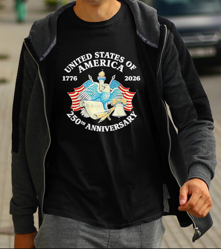 United States Of America 1776 2026 250th Anniversary Independence Day Celebration T-Shirt