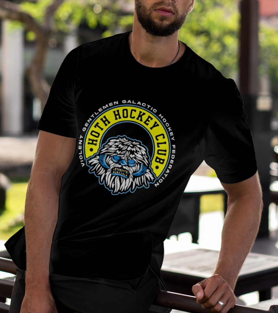 Violent Gentlemen Galactic Hockey Federation Hoth Hockey Club 2026 Wampa T-Shirt