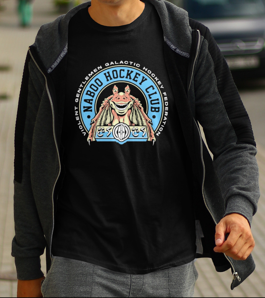 Violent Gentlemen Galactic Hockey Federation Naboo Hockey Club 2026 Retro Alien T-Shirt