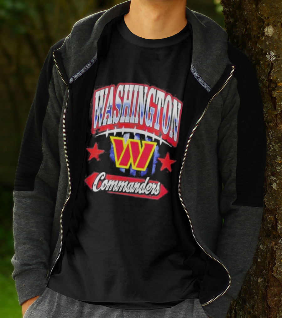 Washington Commanders W Americana Football Stars T-Shirt