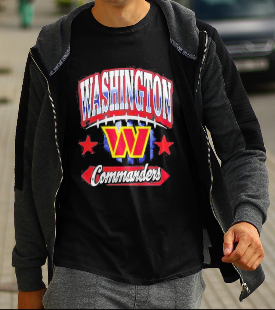 Washington Commanders W Americana Football Stars T-Shirt