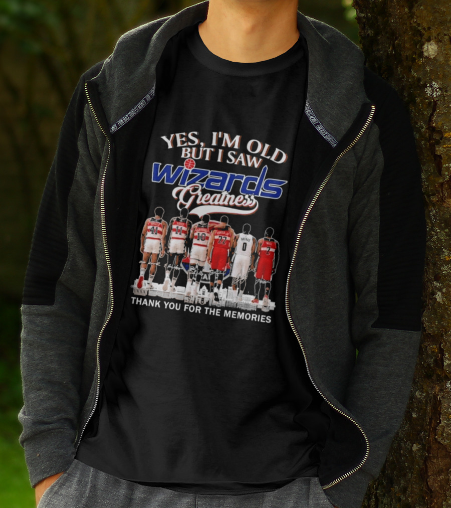 Yes I'm Old But I Saw Wizards Greatness Thank You For The Memories T-Shirt