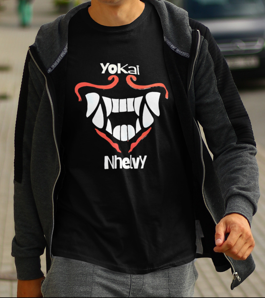 Yokai Nhelvy Demon Mask Teeth T-Shirt